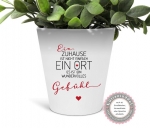 zauberhafter Blumentopf Blumenvase Zuhause Gefühl Mama Muttertag Geburtstag Geschenk, Familie Einzug Einweihung ...von Lüttentüddel®